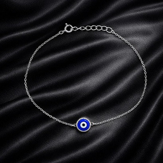 Catalogue reference for LAZELLE Evil Eye Nazariya Charm Adjustable Anklet