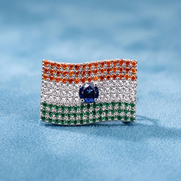 Catalogue reference for LAZELLE Indian Flag Brooch
