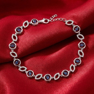 Catalogue reference for LAZELLE Blue Glow Link Bracelet
