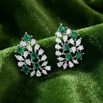 Catalogue reference for LAZELLE Green Lattice Earrings
