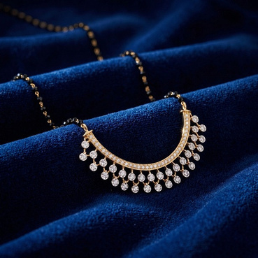 Catalogue reference for LAZELLE Crescent Mangalsutra Necklace