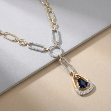 Catalogue reference for LAZELLE Blue Link Pendant
