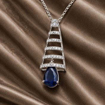 Catalogue reference for LAZELLE Blue Cascade CZ Pendant