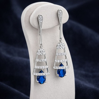 Catalogue reference for LAZELLE Blue Drop Dangle Earrings