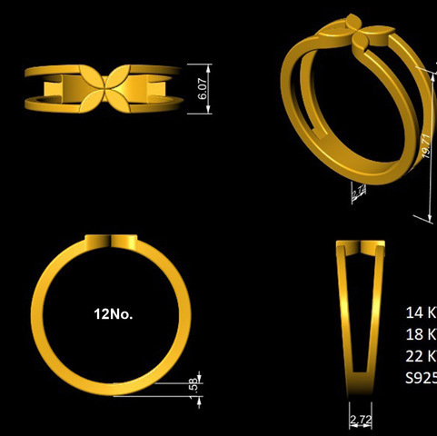 Catalogue reference for LAZELLE Ring LJ-LR-738