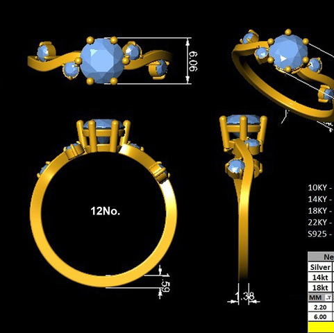Catalogue reference for LAZELLE Ring LJ-LR-741