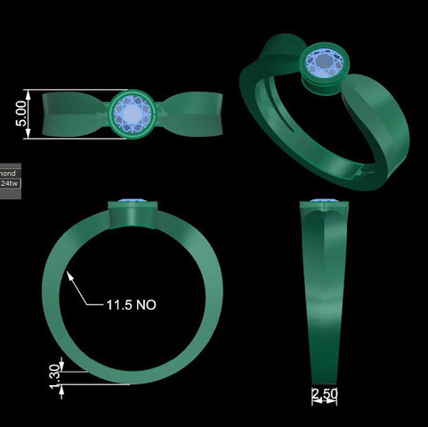 Catalogue reference for LAZELLE Ring LJ-LR-750