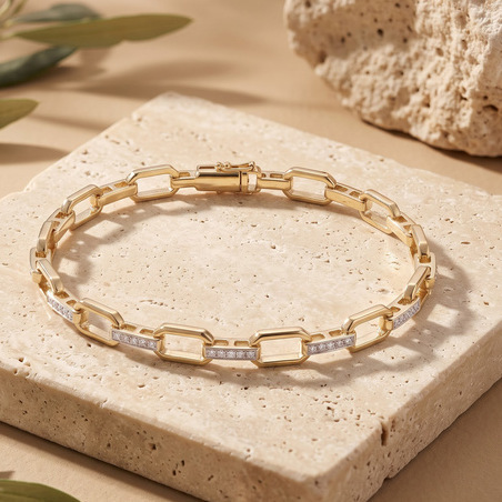 Catalogue reference for LAZELLE Men's Bracelet LJ-MBR-7