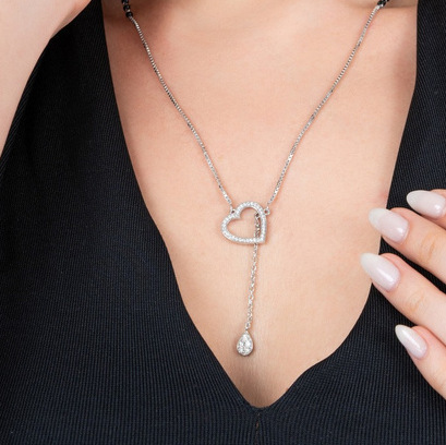 Catalogue reference for LAZELLE Heart Shape Delicate Sparkle Mangalsutra