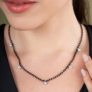 Catalogue reference for LAZELLE Black Beads and Sparkle Mangalsutra