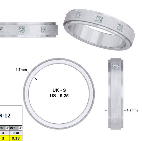 Catalogue reference for LAZELLE Men's Ring LJ-MR-12