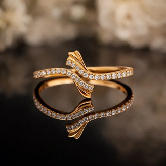 Catalogue reference for LAZELLE Twist Sparkle Ring